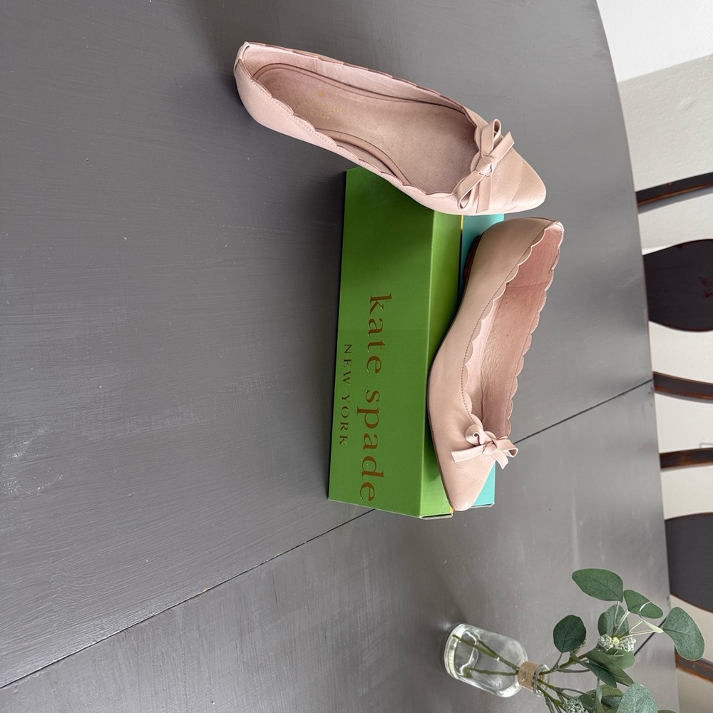 Kate Spade Blush Pink Scalloped Flats